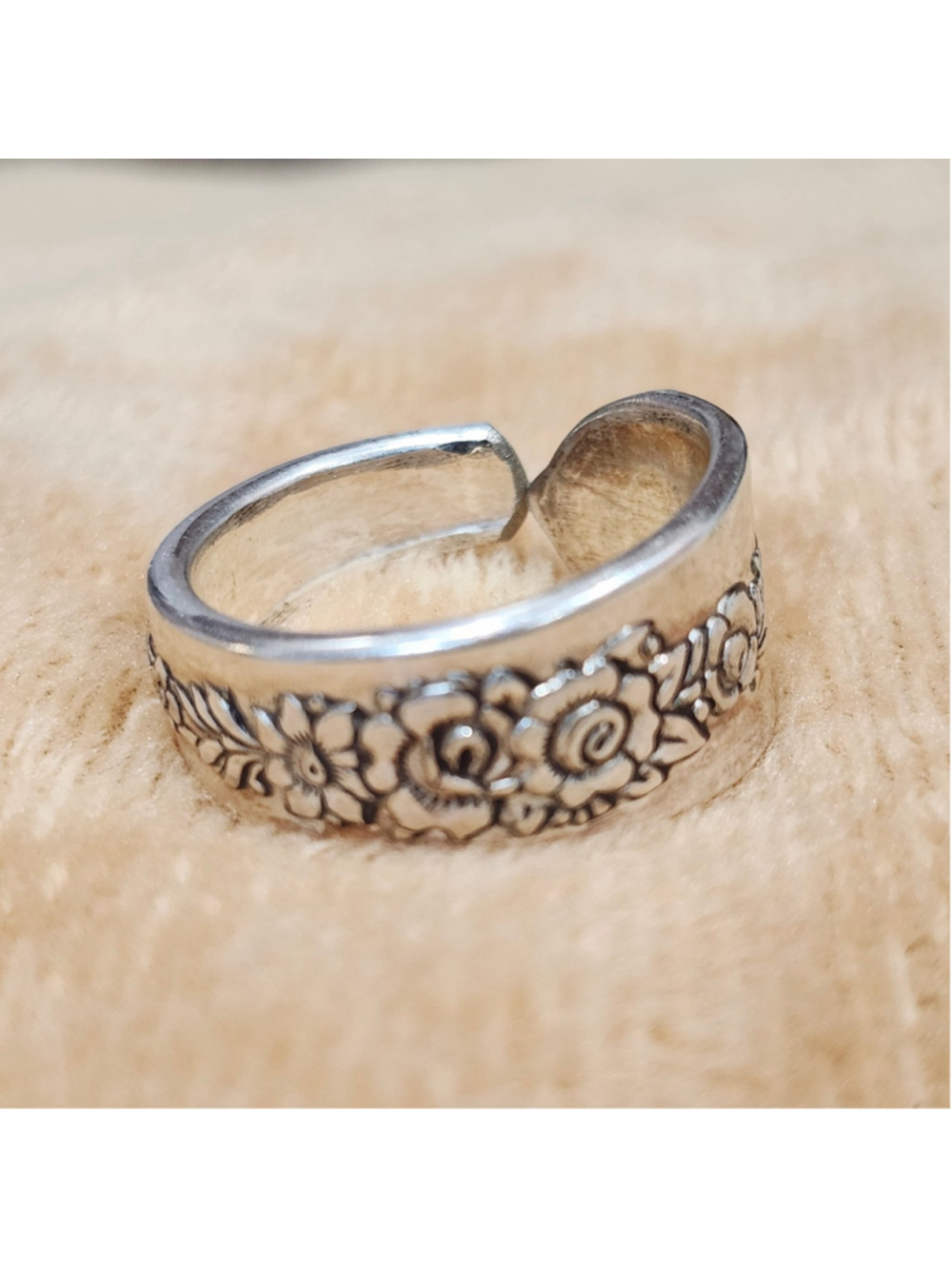 Silverwear Ring Size 10 ONEIDA silverplate ROYAL ROSE